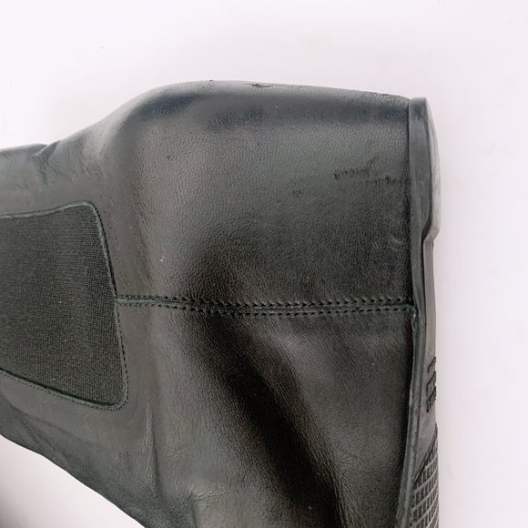 Stuart Weitzman Black Wedge Booties - Nusocks - Picture 8 of 14